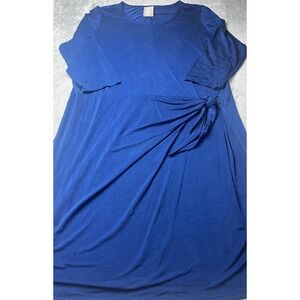Dolan Left‎ Coast by Anthropologie Dress Tie Waist Sleeve Casual Blue  Size XL